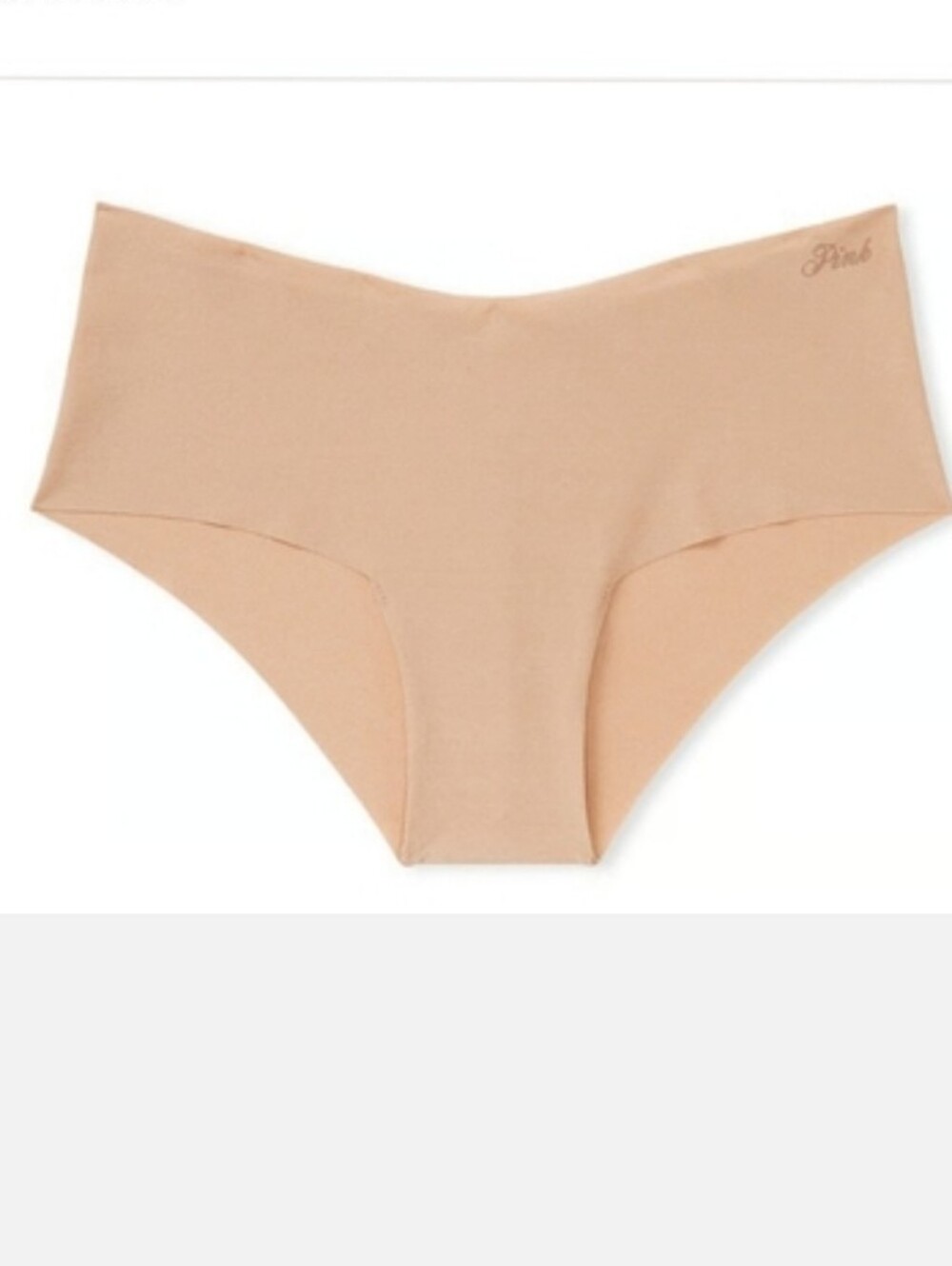 Victoria's secret pink no show cheeky panty PRALINE BEIGE LARGE